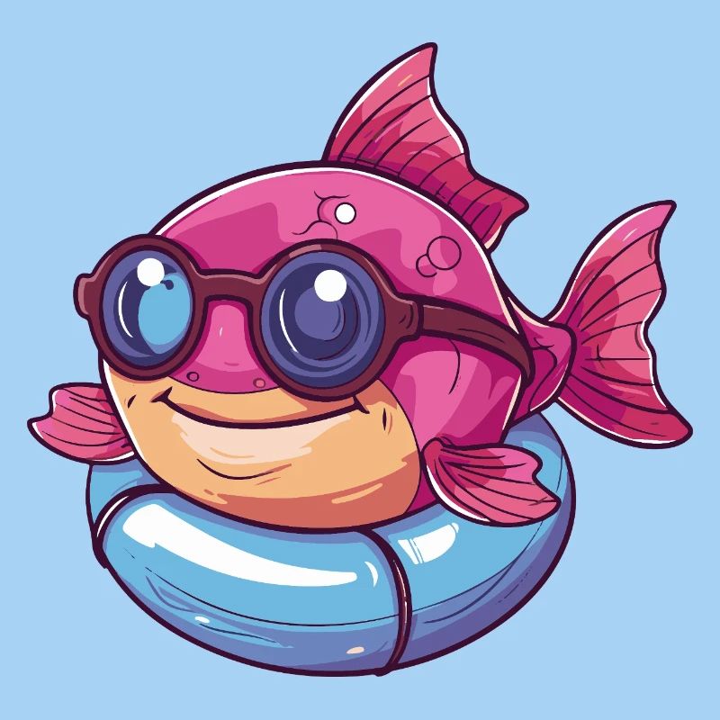 Piranha Fisch Comic Cool