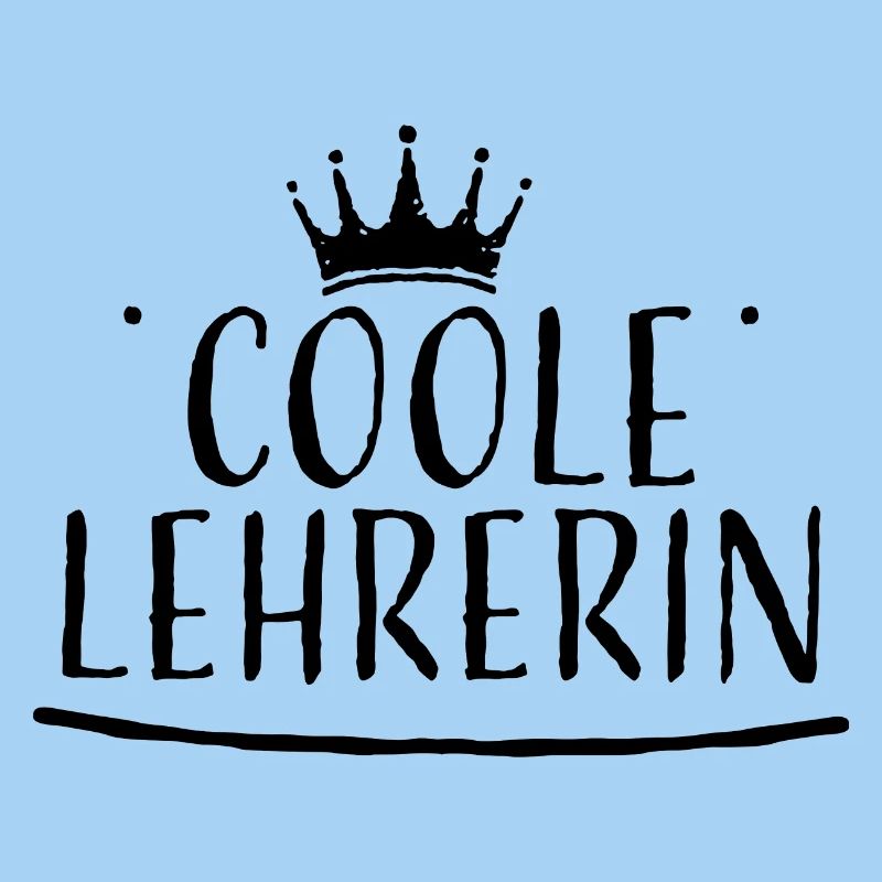 Krone schwarz coole lehrerin
