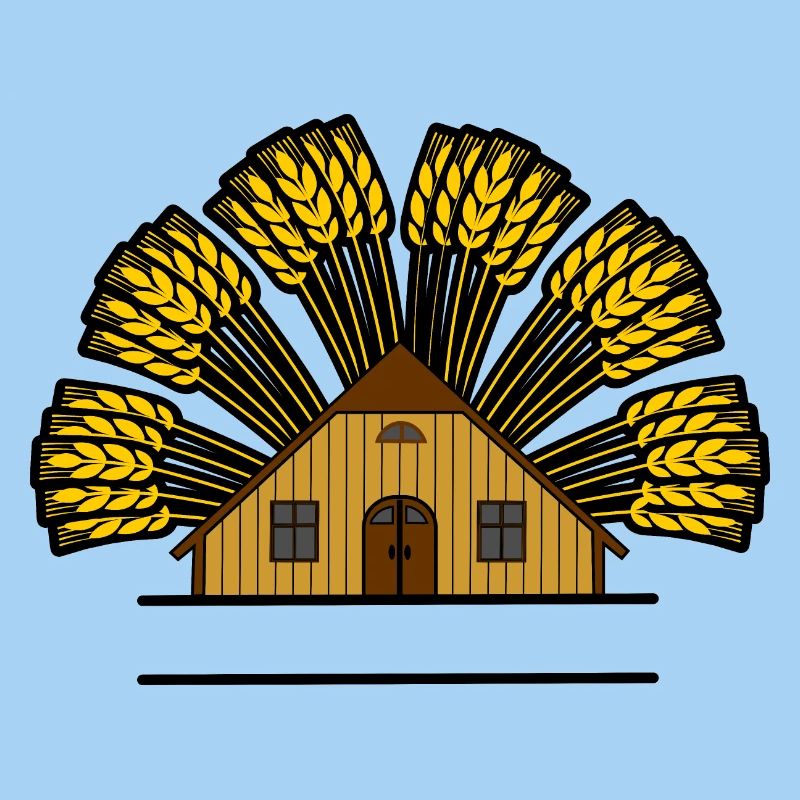 Couleur grenier avec arc à grains