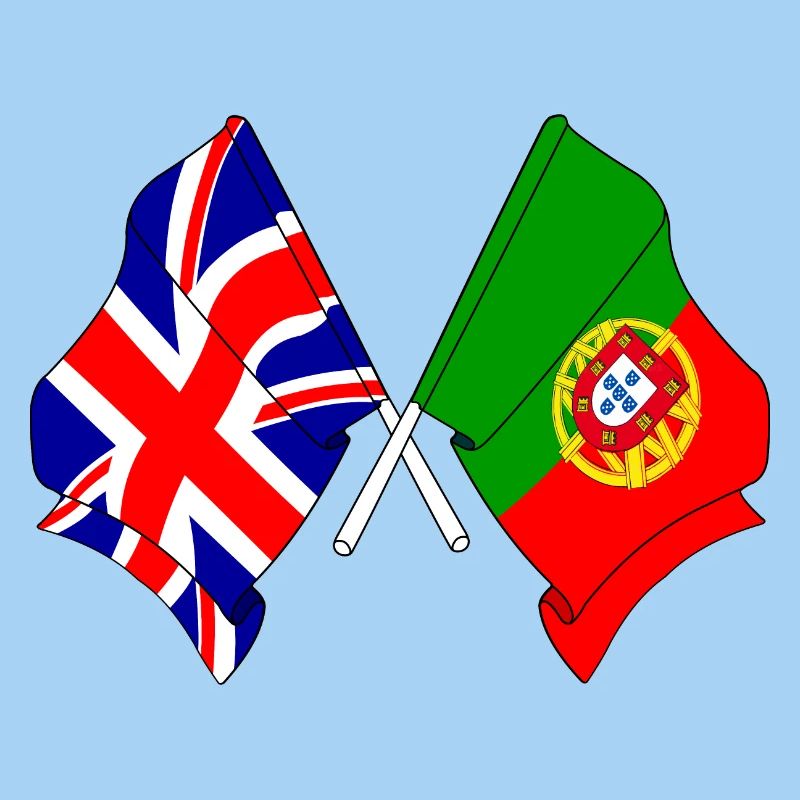 Drapeau Angleterre, drapeau Portugal