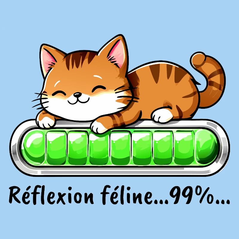 Réflexion Féline à 99% - Chat Mignon