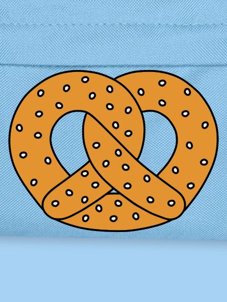 Brezel mit Sesam Illustration
