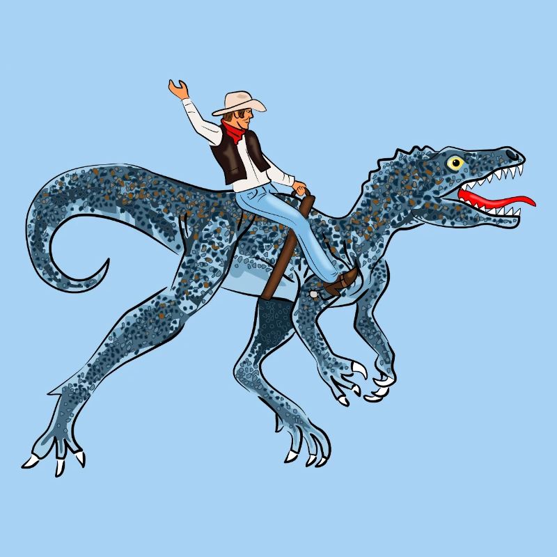 Adventurous Dinosaur Rider