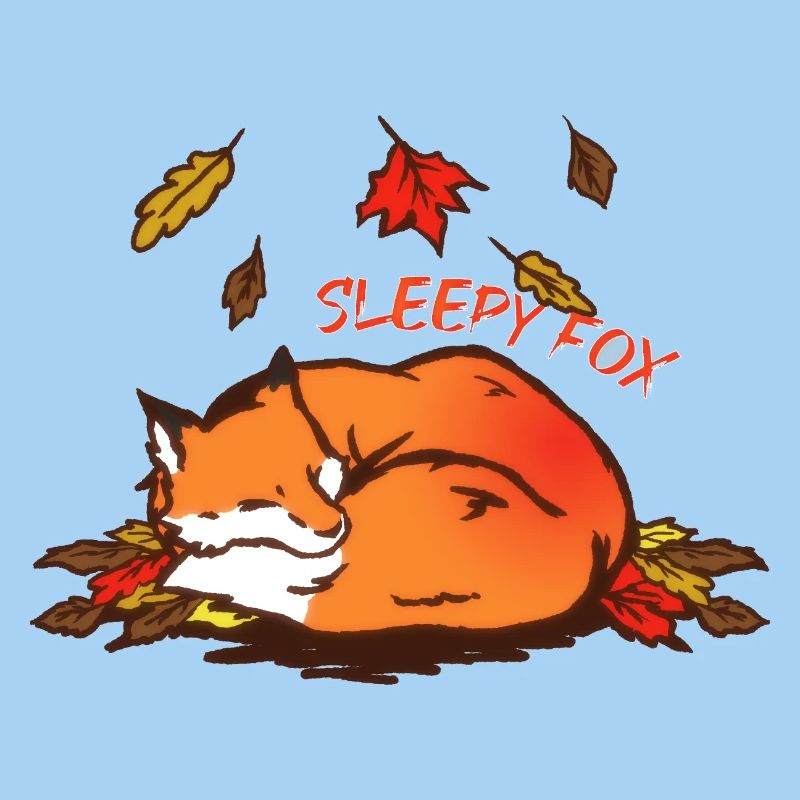 Sleeping Fox Autumn Dream Sleepy Fox