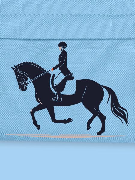 Reiter im Galopp Silhouette
