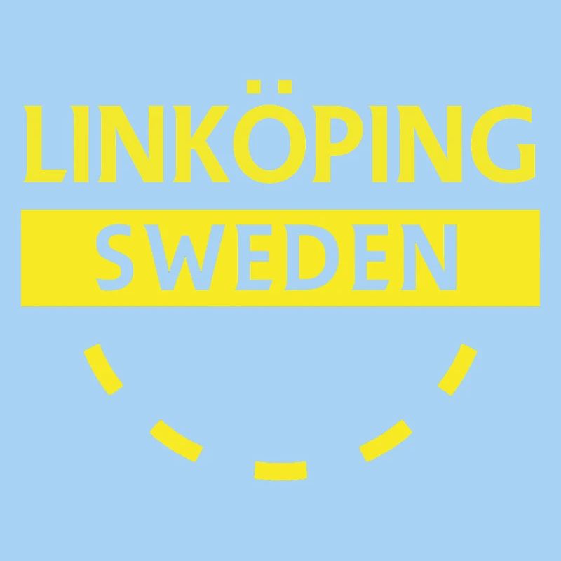 Linköping Schweden Neon Text