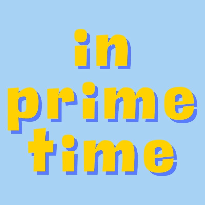 In Prime Time Retro 3D Typografie