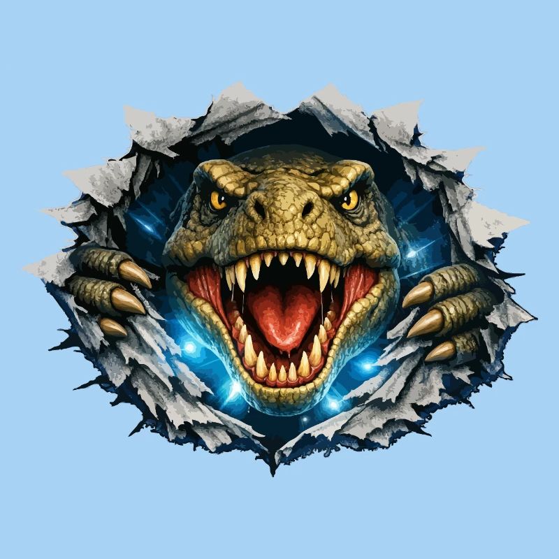 Percée du T-Rex à partir du crack