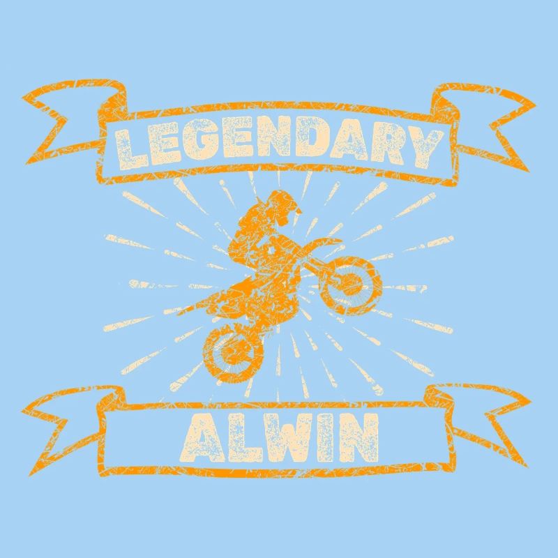 Alwin as a biker
