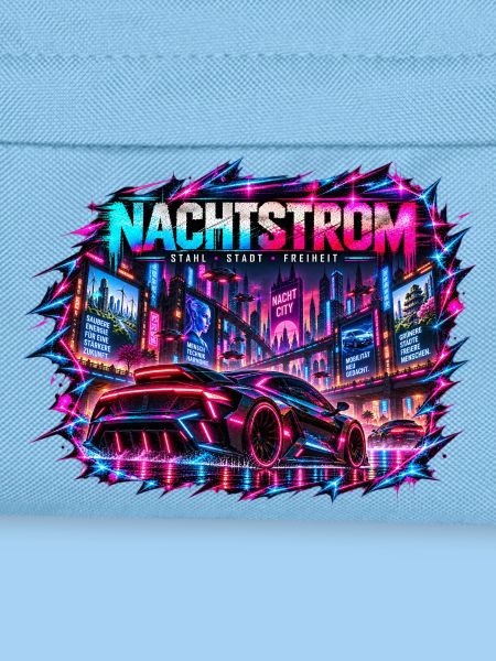 Nachtstrom Neonrenner Stadt