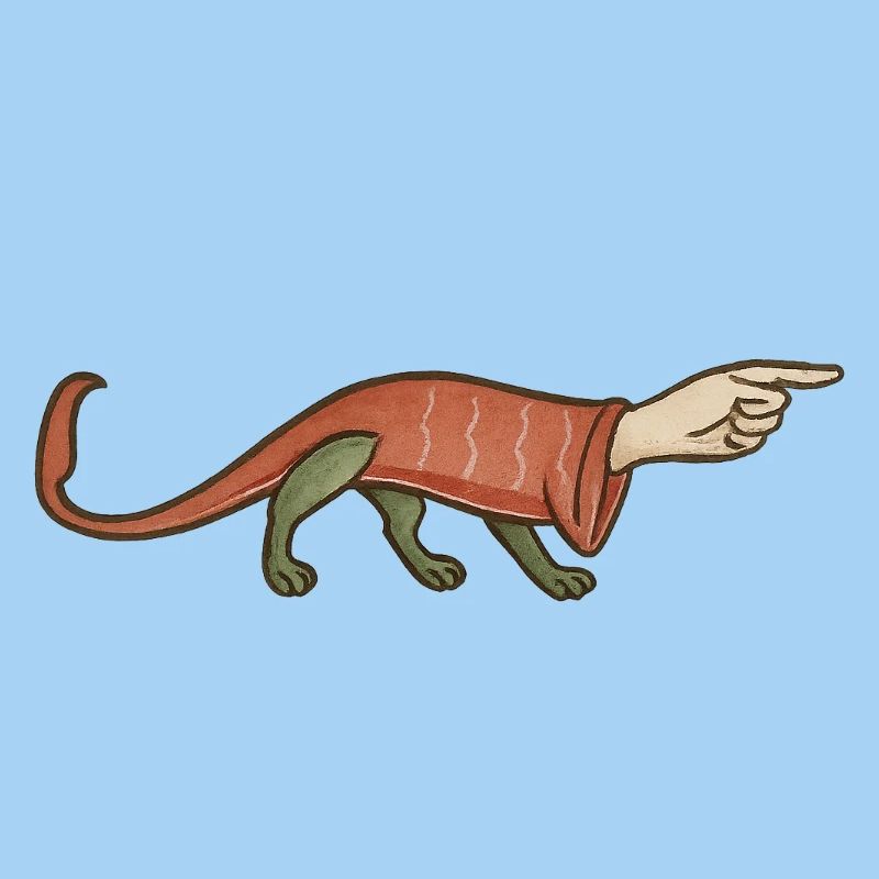 Medieval Paw Pointer Finger - MARGINALIA