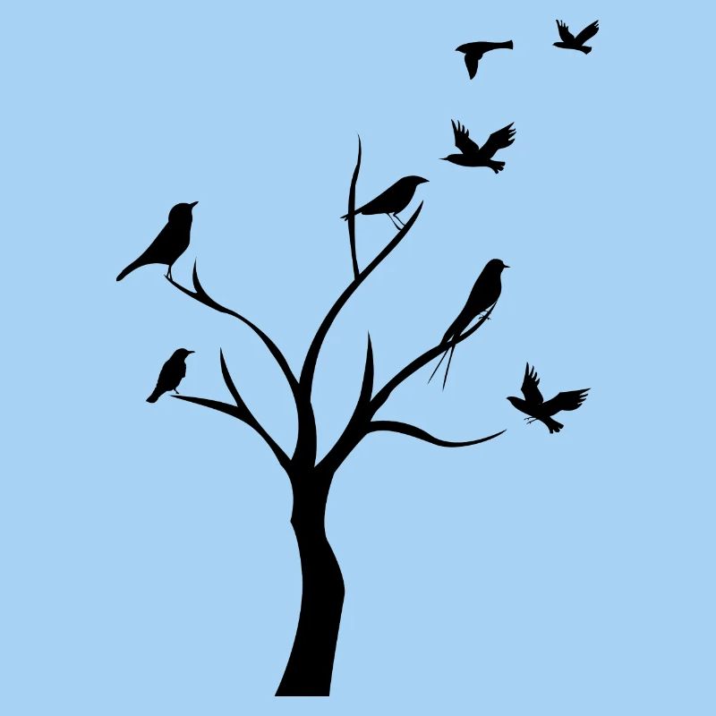 oiseaux dans l'arbre