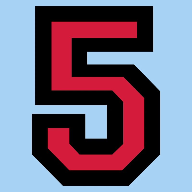 Number five - the number 5