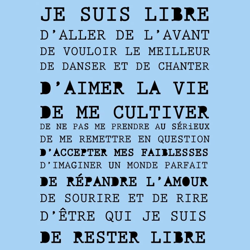 Je suis libre