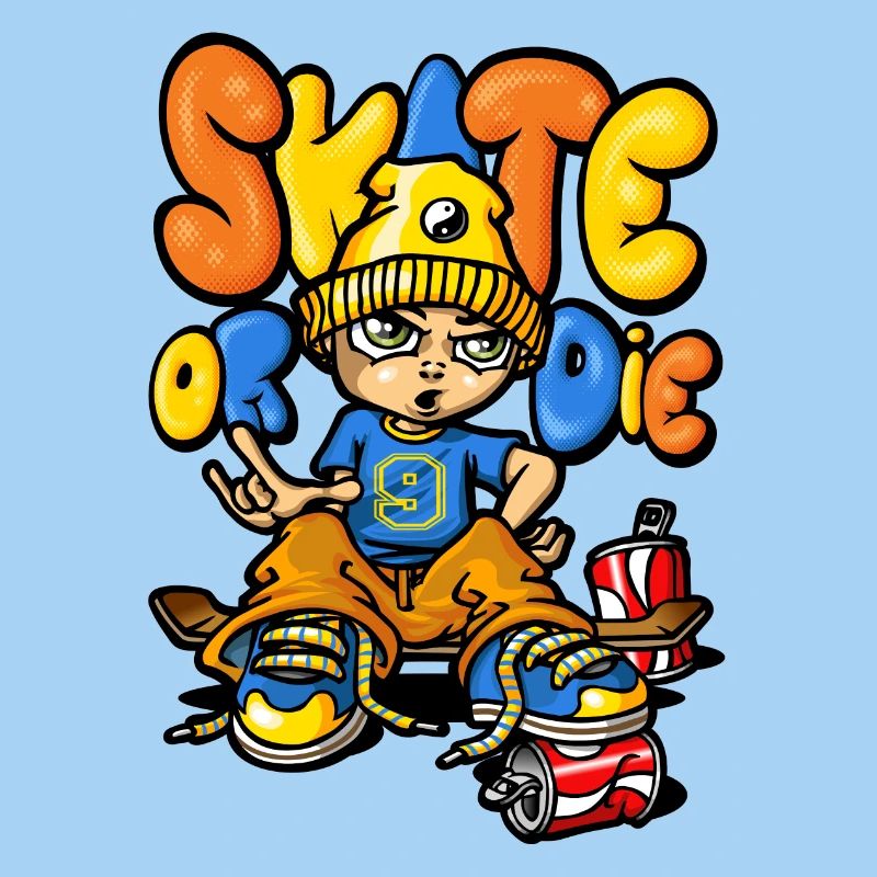 Skateboard and graffitis