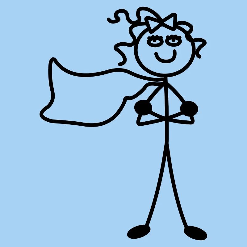 Super Mädchen mit Umhang