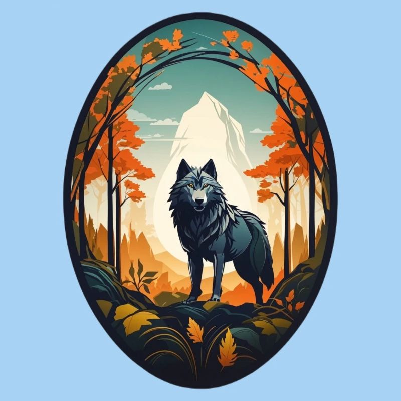 Waldbewohner Wolf