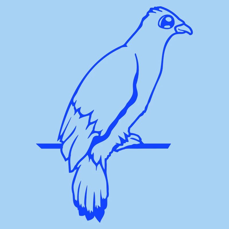 Bird Raven Dove Sitting Cable Hawk Eagle Birdie