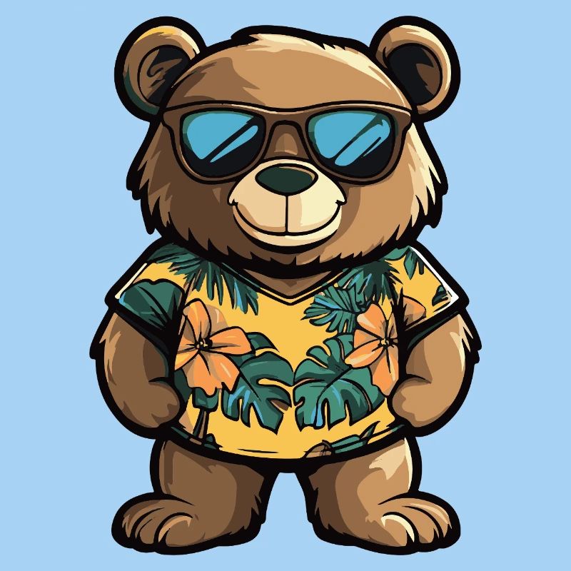 Bear Comic Vacation