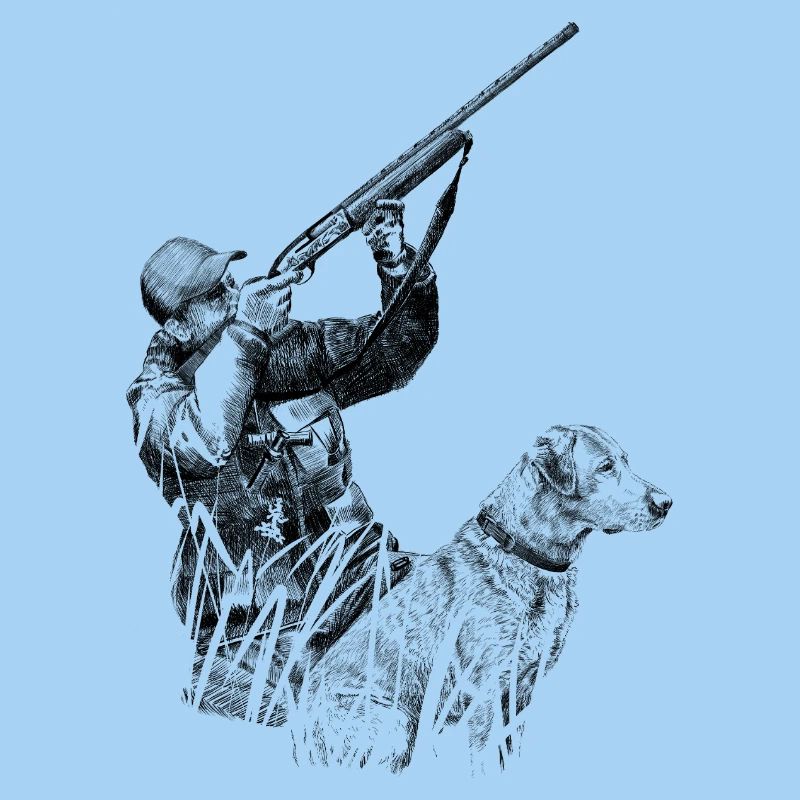 Hunter with dog