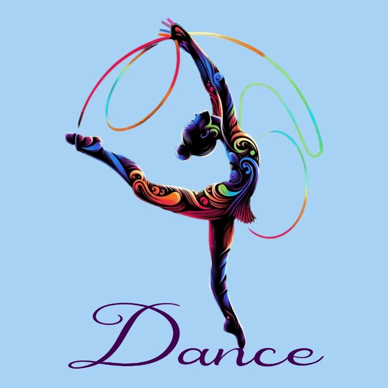 Dance poet in rainbow light