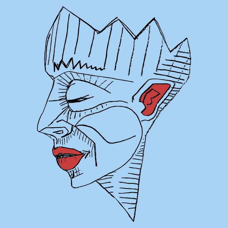 Red lips, silent rage