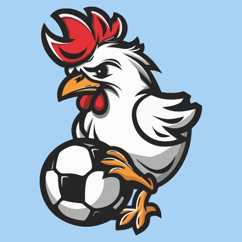 Hahn Fußball Comic