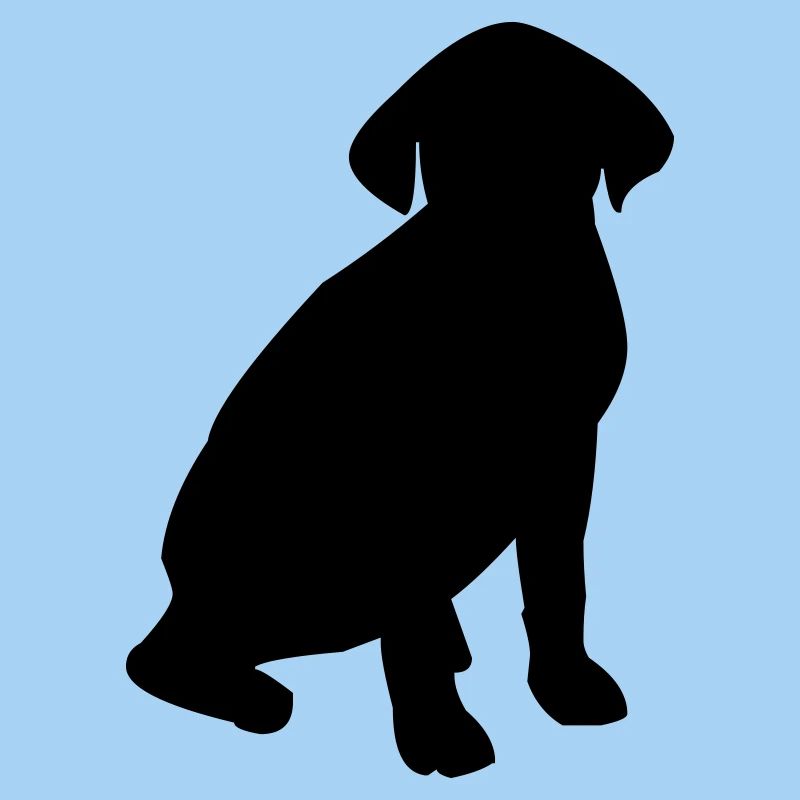 Silhouette de chien