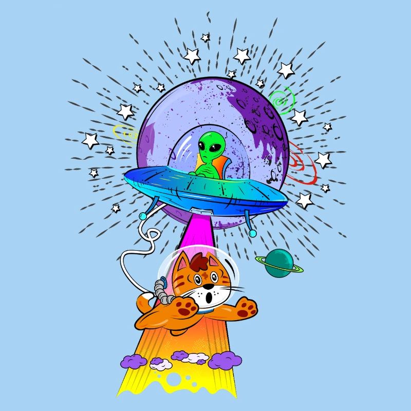 Kosmische Katzen-UFO-Abenteuer