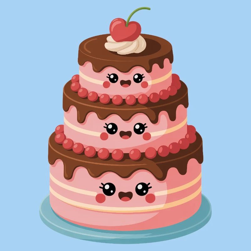 Kuchen Comic süß