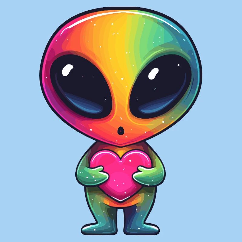 Regenbogenalien Herzfreund
