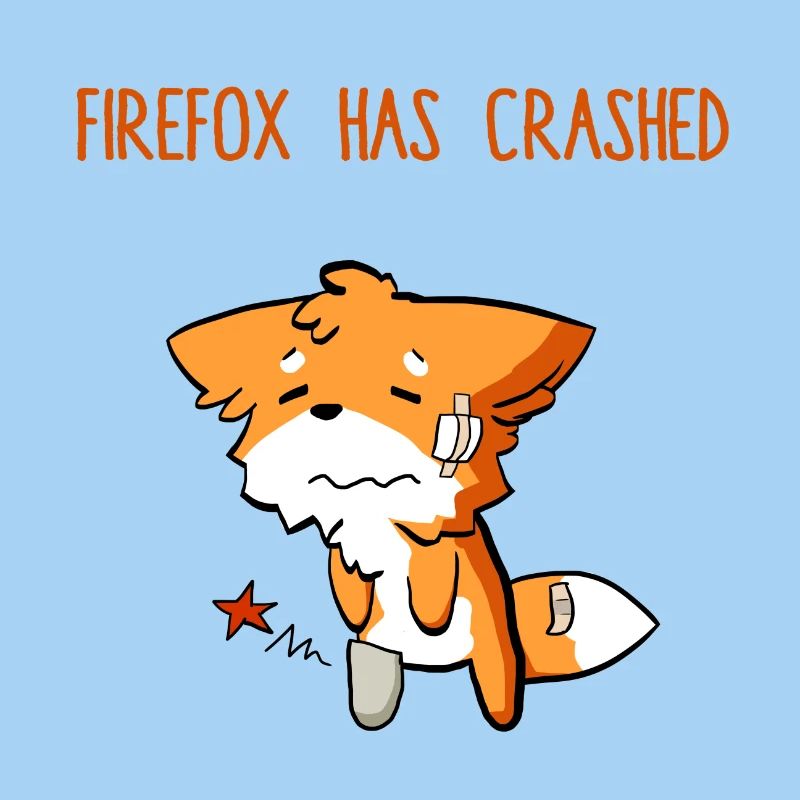 Firefox has crashed funny
