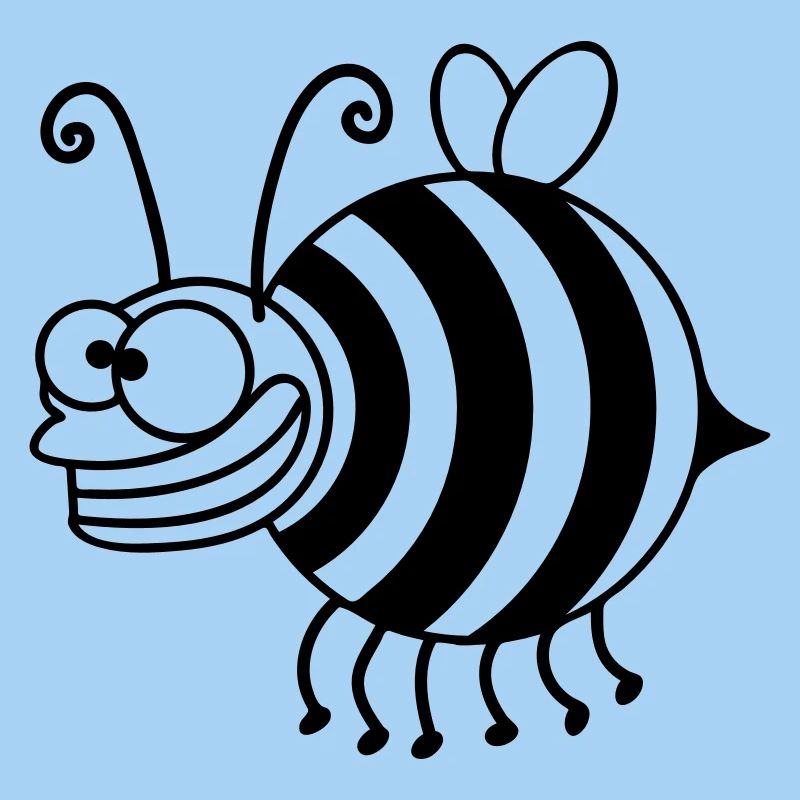Funny thickness crazy bee
