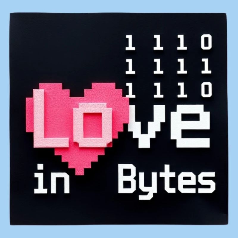 Liebe in Bytes Pixel Art