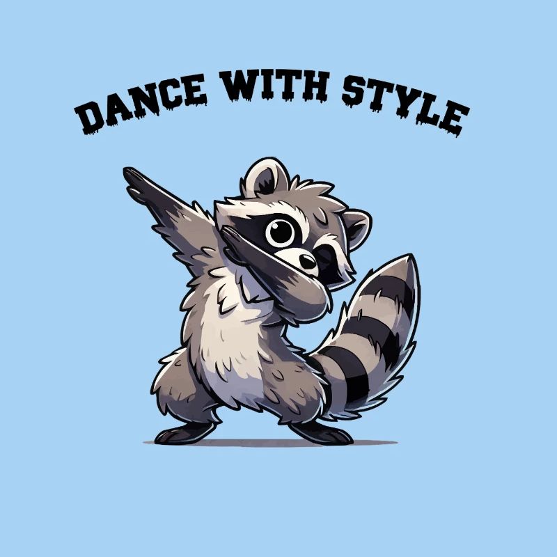waschbär dabbing