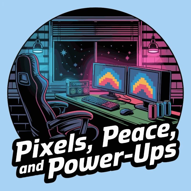 Pixels, Peace & Power-Ups – Gaming-Setup