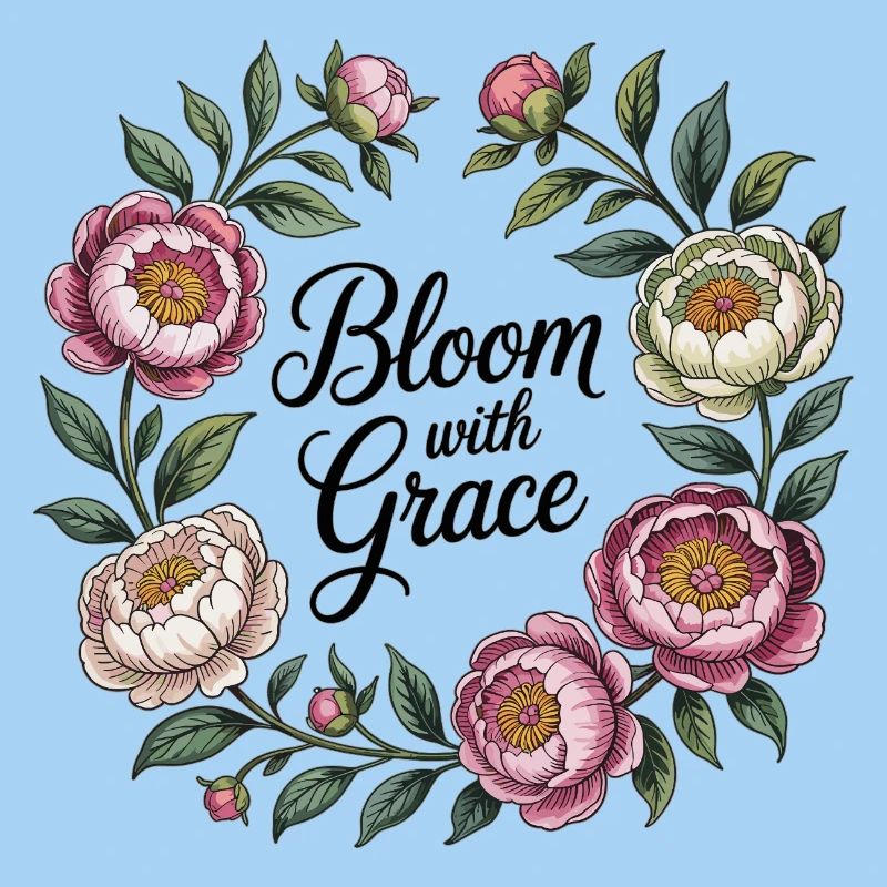 Bloom with Grace – Peony Wreath