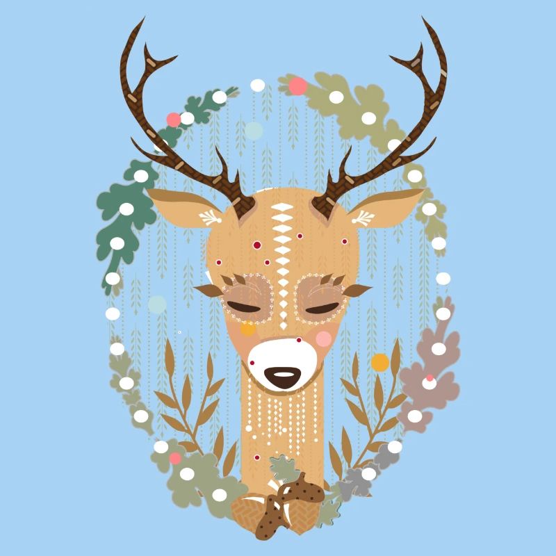 A deer in the forest