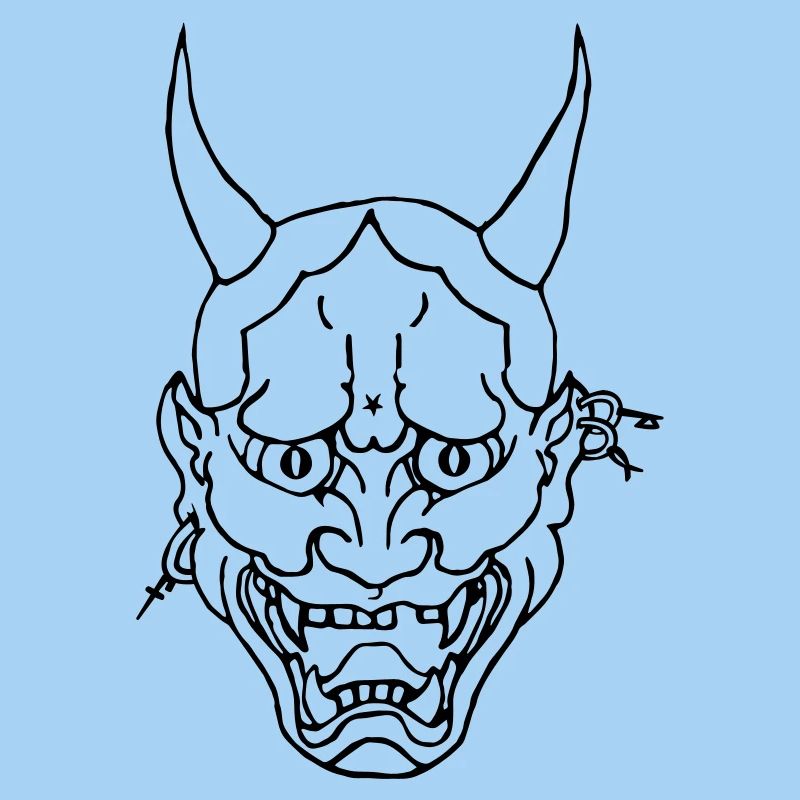 Fld.) LCF Devil`s Face Satan 666 Lucifer Asia Mask