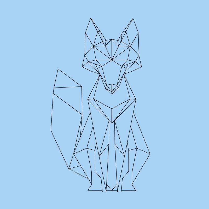 Fox polygone design
