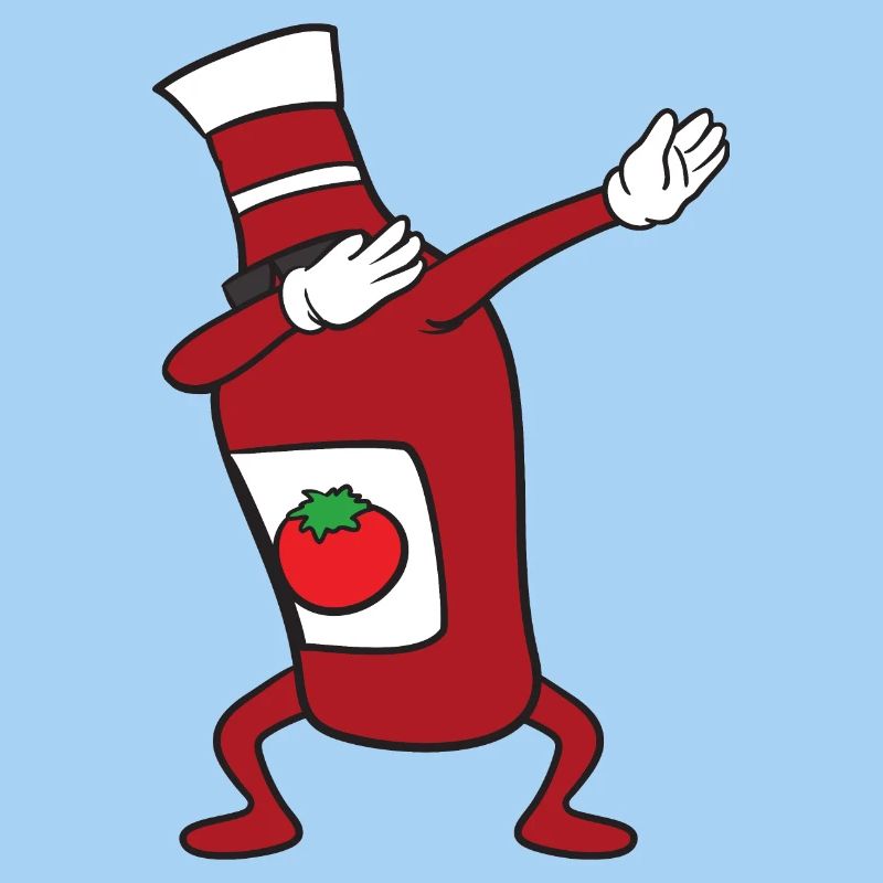Dabbing Dab Bouteille de ketchup