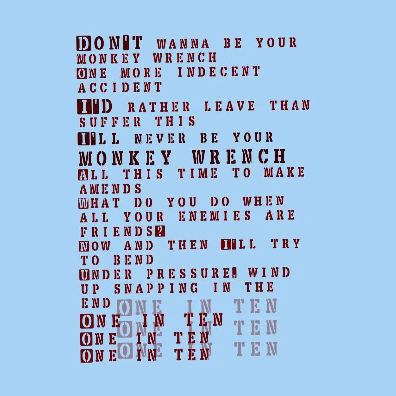 Foo fighters lyrics - monkey wrench