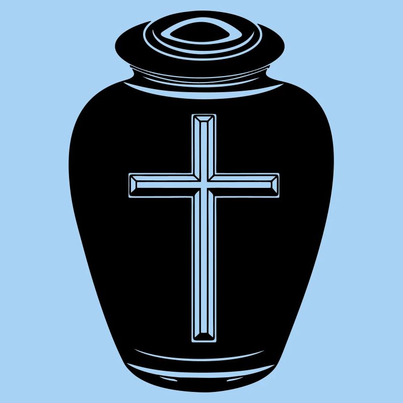 Urn with cross