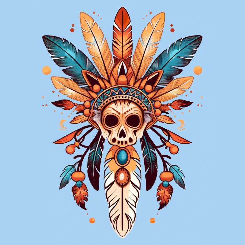 Plumes de soleil Crâne