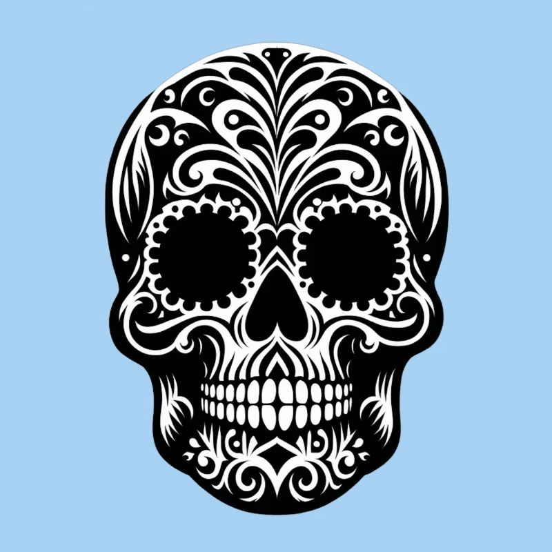 Santa Muerte Skull Celebration