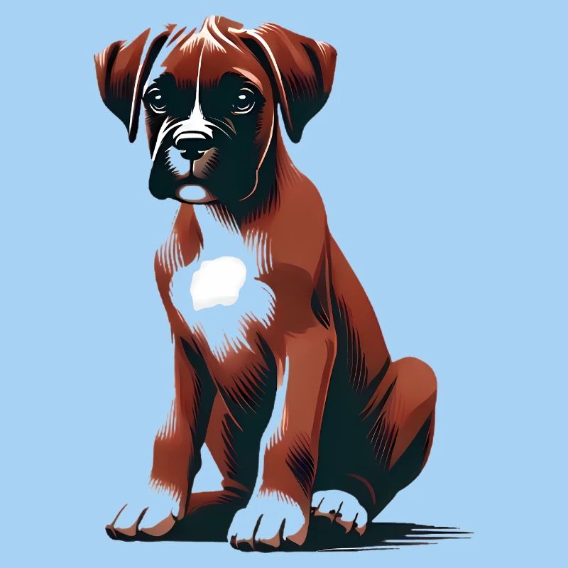 Stilvolle Boxer-Hund-Illustration
