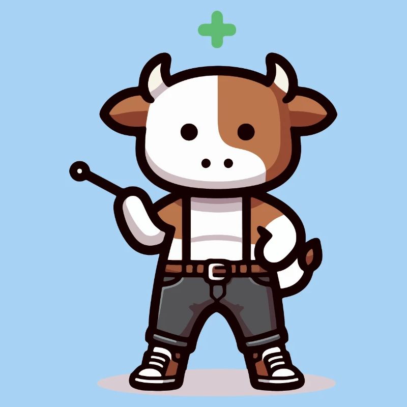 Cow with indicator