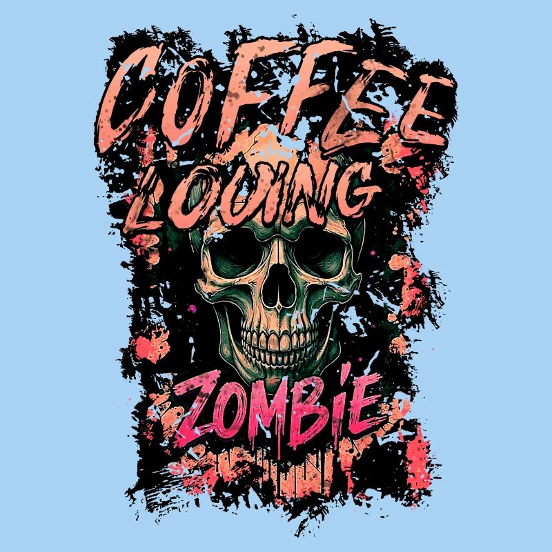 Zombie aimant le café