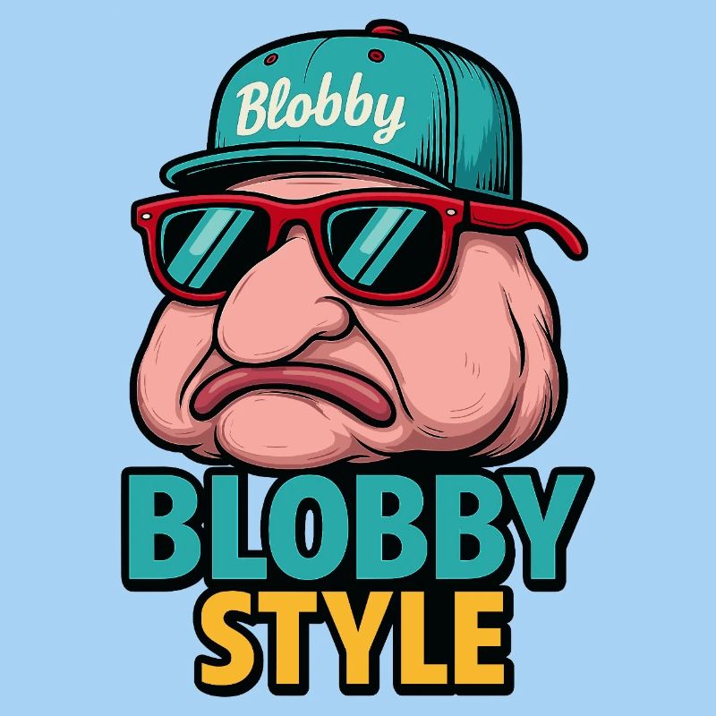Blobby Style Cartoon Tee