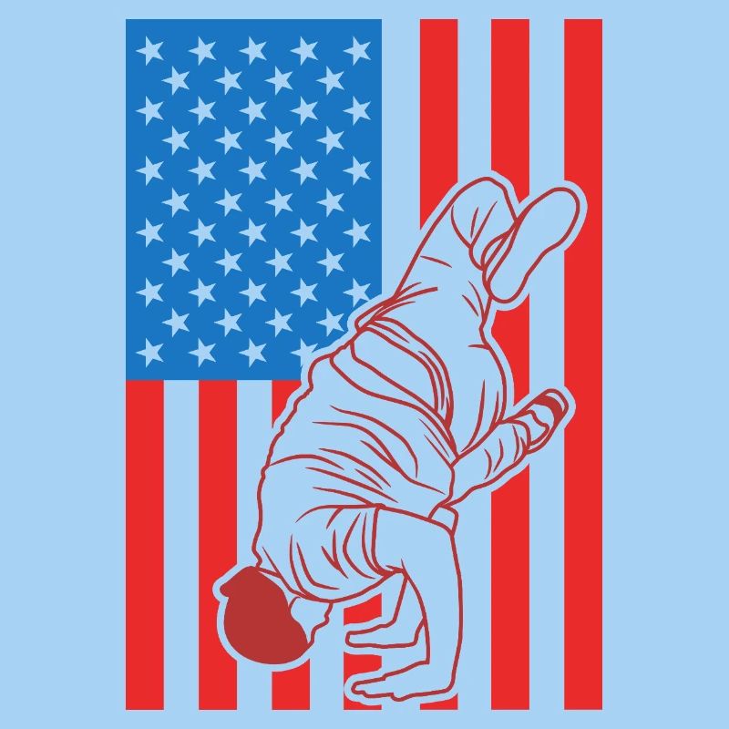 Drapeau Breakdance USA